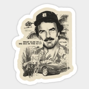 80s Tom Selleck Sticker